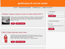 Tablet Screenshot of petitcoeur.fr